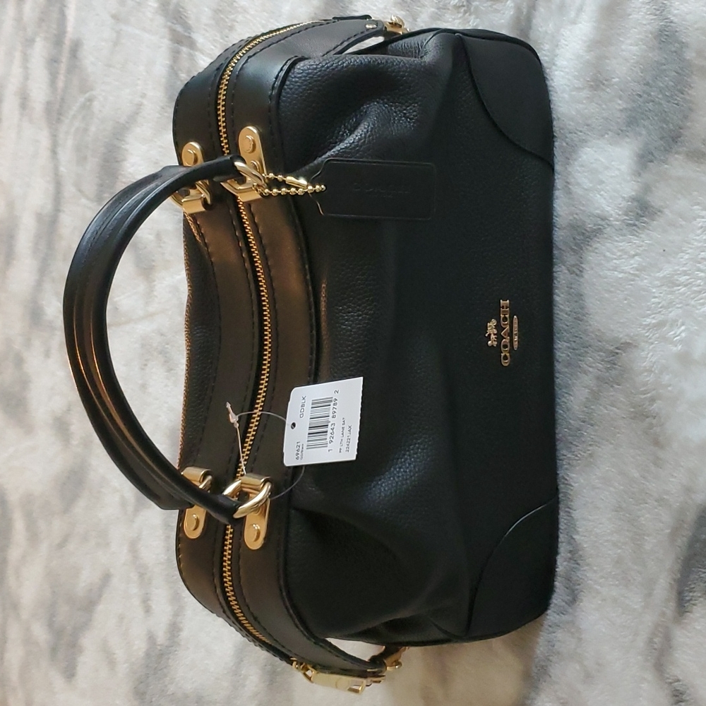 COACH Pebble Leather Lane Satchel